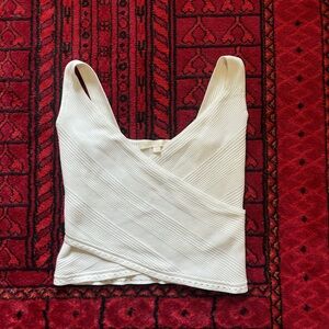 Jonathan Simkhai White Cross Top | Size L